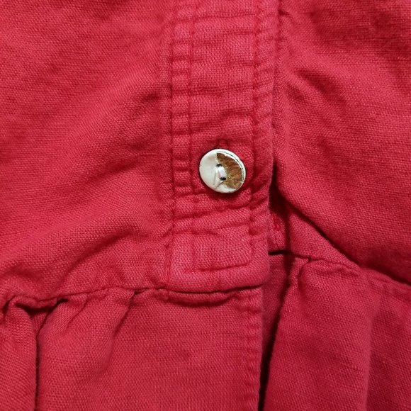 Zara dress Small button up front sleeveless peplum ruffle hem thick strap mini - Picture 6 of 12